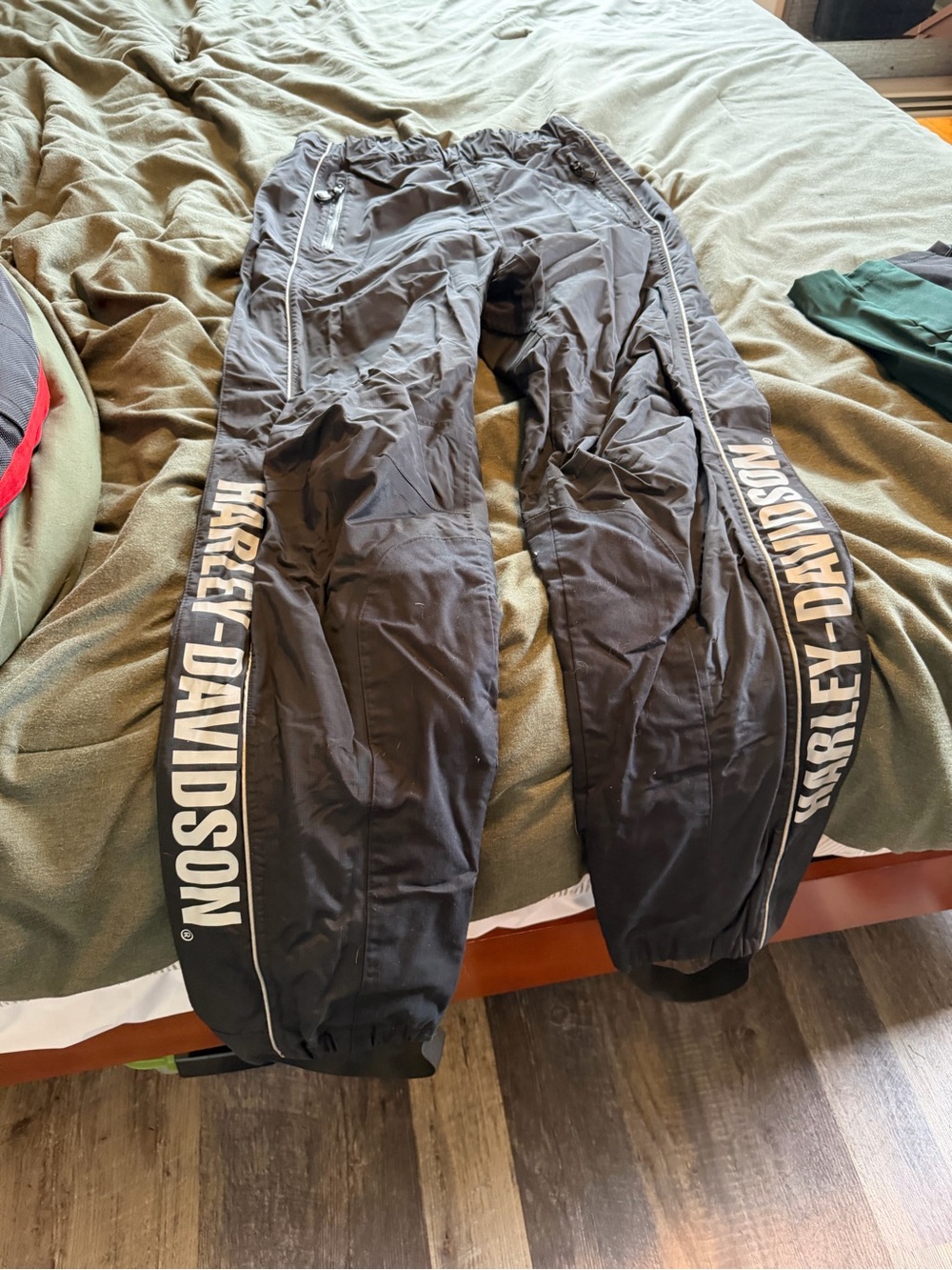 Harley-Davidson Black Track Joggers with Bold Side Logo
